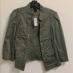 WHBM Military Jacket, size 14, NWT